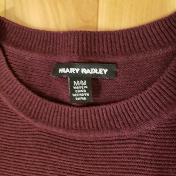 Hilary Radley 2fer Sweater in Wine. Size M. - Picture 4 of 5